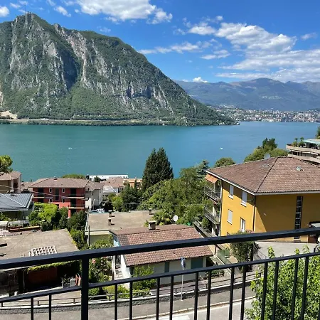 Bilocale Con Vista A 180 Gradi A Campione Апартаменты Кампионе-д'Италия